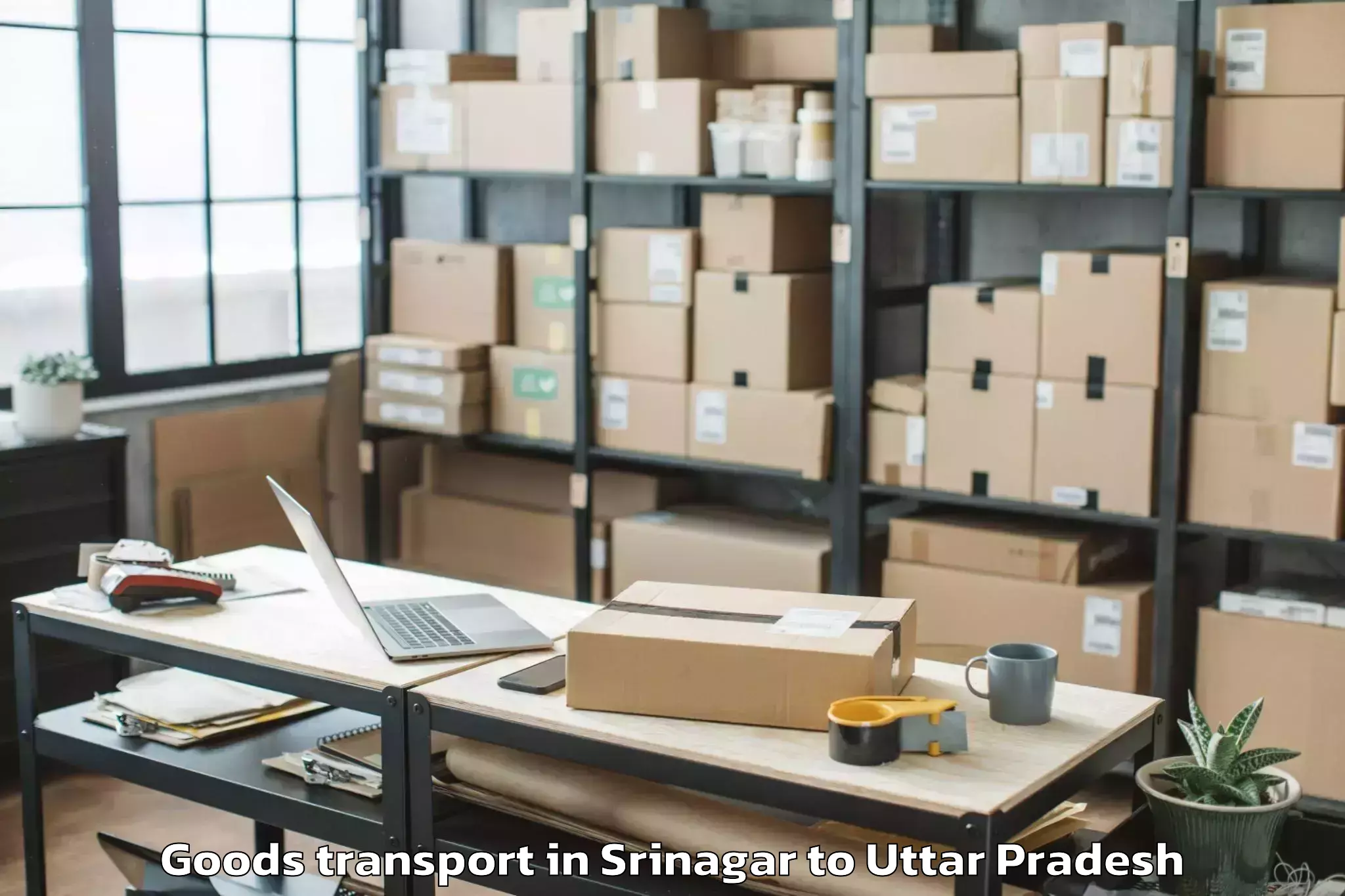 Srinagar to Lucknow Goods Transport Booking